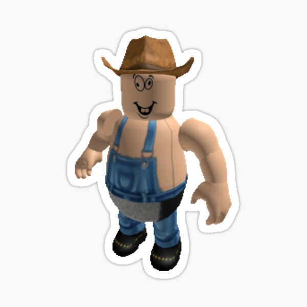 Blue Roblox Stickers Redbubble - roblox ring of fire fedora