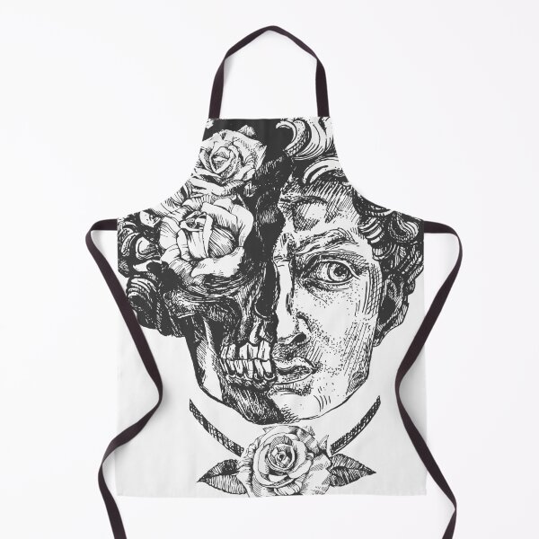 Item preview, David face with rose flower portrait designed and sold by CatMadePattern.