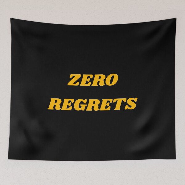 Item preview, ZERO REGRETS yellow designed and sold by Inspirationmotivation.
