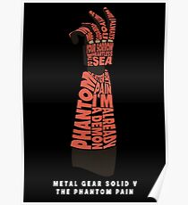 Metal Gear Solid V - Bionic Arm - Typography Poster