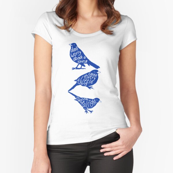 three lil birds. Fitted Scoop T-Shirt