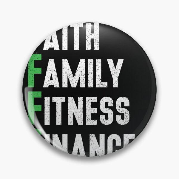 Item preview, Faith Family Fitness Finances. Solid priorities for life. designed and sold by Gold Wings Tees.