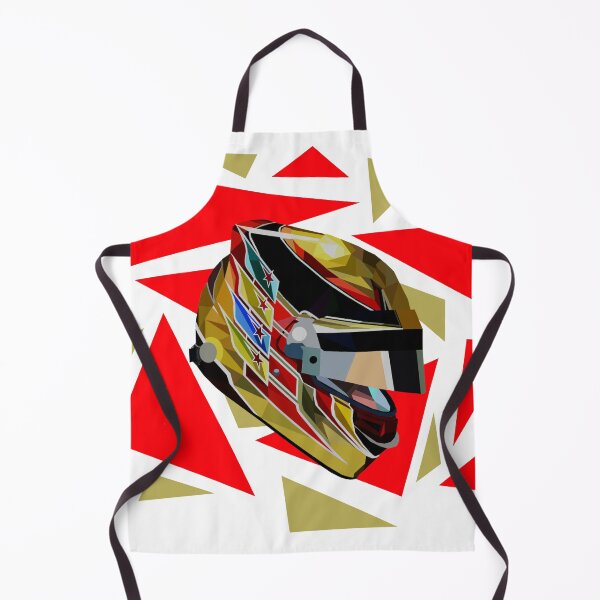 Item preview, Lewis Hamilton colorful golden helmet designed and sold by MG-Artwork.