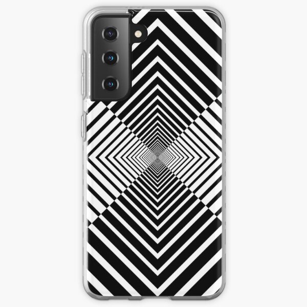 Rhombus, Squares, Op art, short for optical art, is a style of visual art that uses optical illusions Samsung Galaxy Soft Case