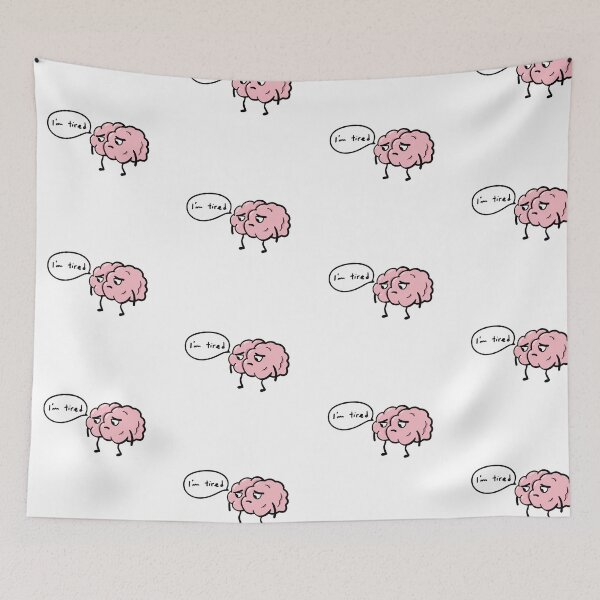 Item preview, Tired Brain | Minimalist Art | designed and sold by bogdantulbure.