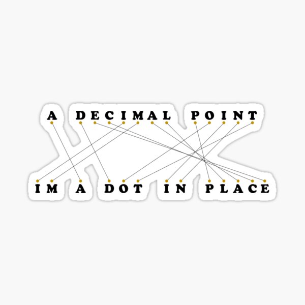 a-decimal-point-by-wordplaystation-sticker-by-wordplaystation-redbubble