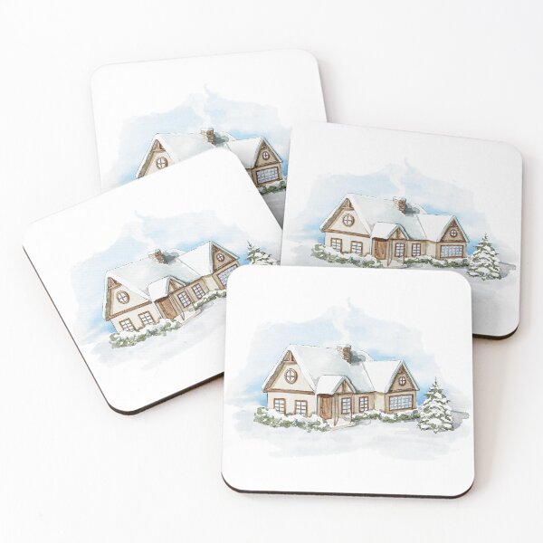 Item preview, January Watercolour House designed and sold by VibrantGifts.