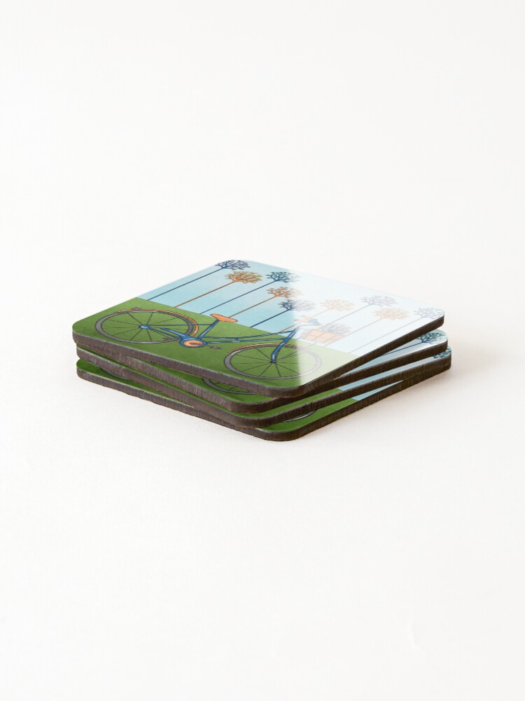 Thumbnail 4 of 5, Coasters (Set of 4), bicycle designed and sold by Roshi-R.
