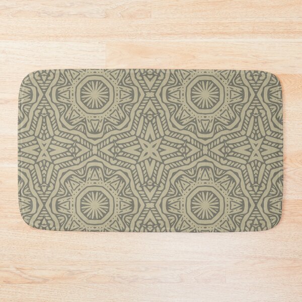 Item preview, Vintage Geometric Ornament - Sisal and Ironside Grey Colors designed and sold by Leonard-Solton.