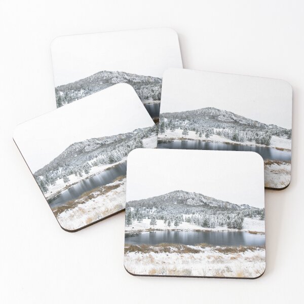 Item preview, White Mountain and Lake Landscape in Yellowstone designed and sold by AtacamaPrints.
