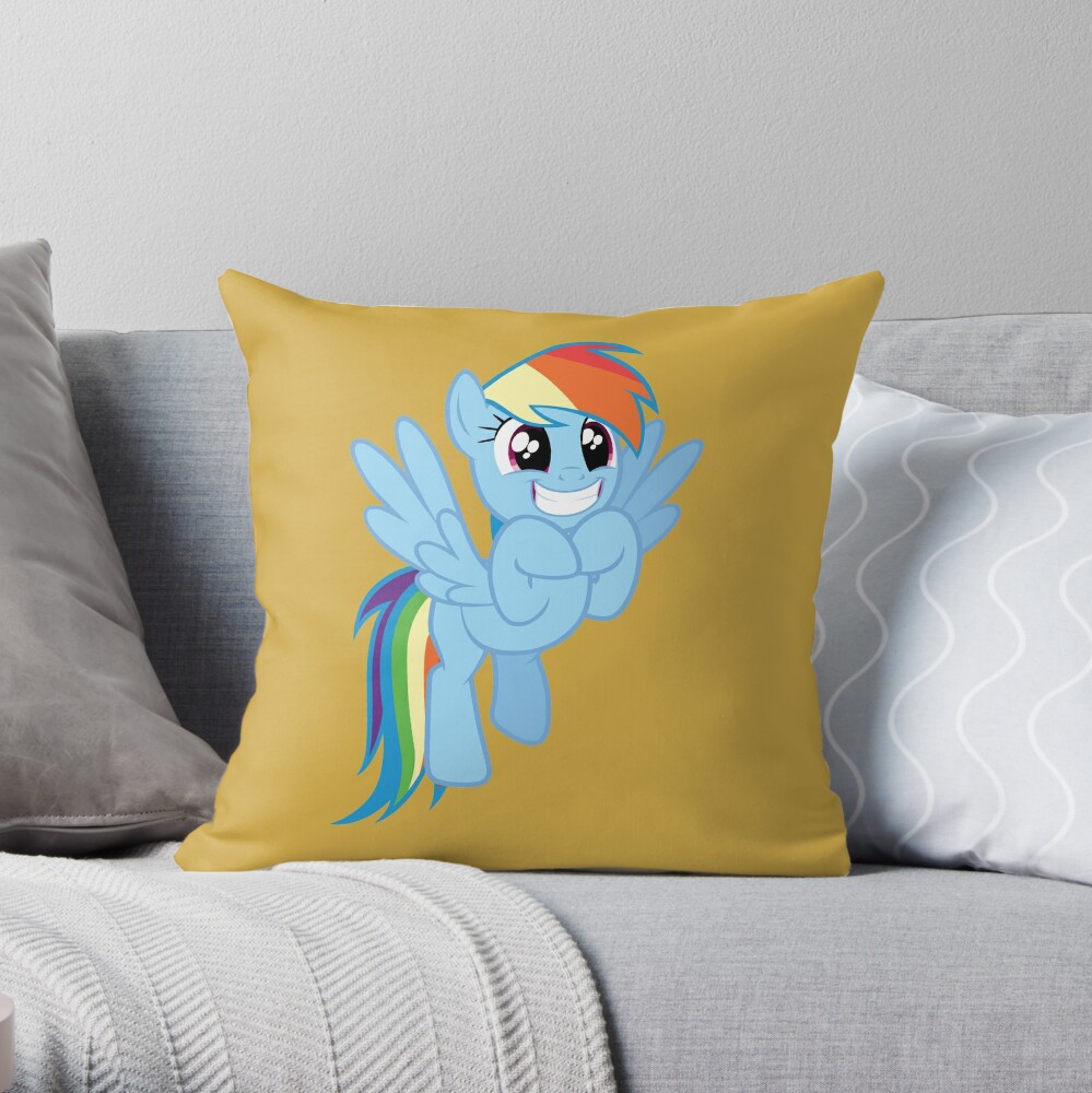 rainbow dash cloud pillow