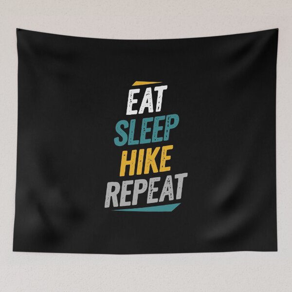 Item preview, Eat Sleep Hike Repeat Hiking and Camping designed and sold by Go-Fun.