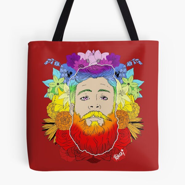 Item preview, Rainbow Beard Floral Pride designed and sold by RobskiArt.