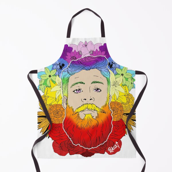 Item preview, Rainbow Beard Floral Pride designed and sold by RobskiArt.