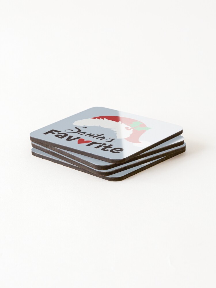 Thumbnail 4 of 5, Coasters (Set of 4), Santa's Favorite! designed and sold by ReesDesigns.