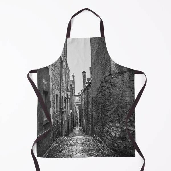Item preview, Edinburgh alleys alley black and white rainy day architecture stone street path urban exploring designed and sold by am-mantilla2156.