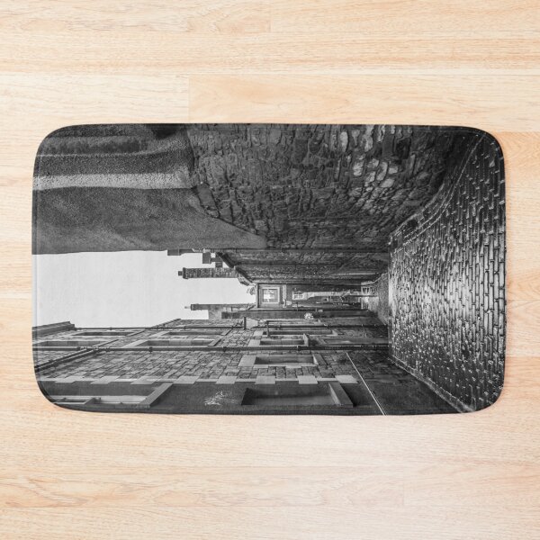 Item preview, Edinburgh alleys alley black and white rainy day architecture stone street path urban exploring designed and sold by am-mantilla2156.