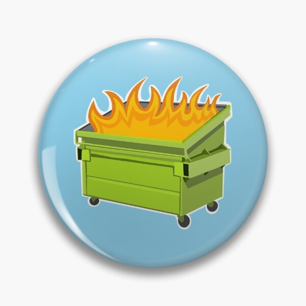 Item preview, Dumpster Fire designed and sold by ScribbledToad.