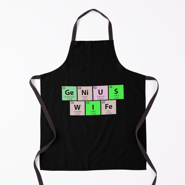 Item preview, Genius Wife Periodic Table designed and sold by Gold Wings Tees.