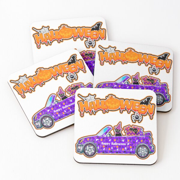 Item preview, Halloween Scary and Beautiful Cat in a Car designed and sold by Shekevara.