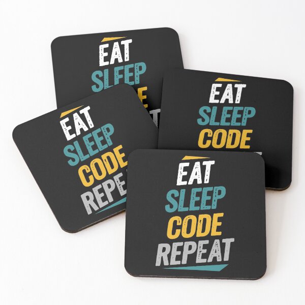 Item preview, Eat Sleep Code Repeat Programmers and Developers  designed and sold by Go-Fun.