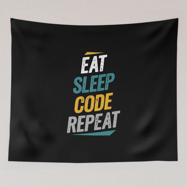 Item preview, Eat Sleep Code Repeat Programmers and Developers  designed and sold by Go-Fun.