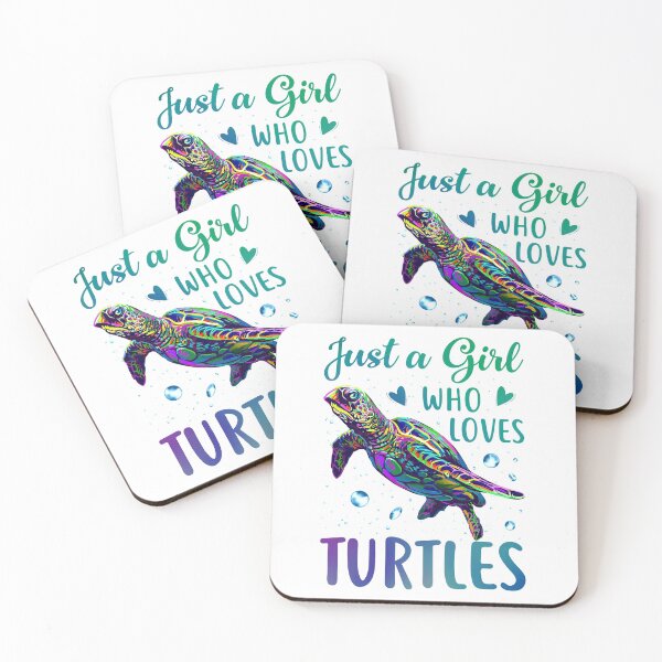 Item preview, Just A Girl Who Loves Turtles Watercolor Sea Ocean Gift designed and sold by Best Designer.
