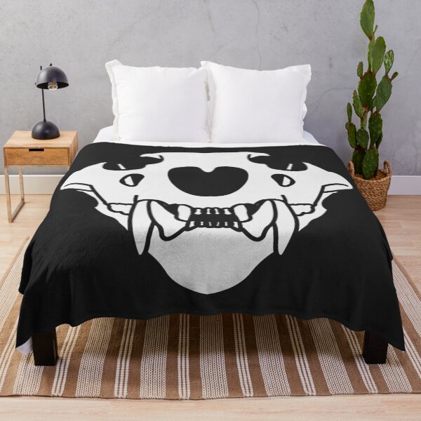 Item preview, Lion Skull Stencil White designed and sold by SpitsPixels.
