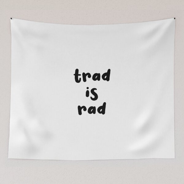 Item preview, Trad is Rad - Funny Trad Rock Climbing Sticker/T-Shirt designed and sold by Seth's Tees.