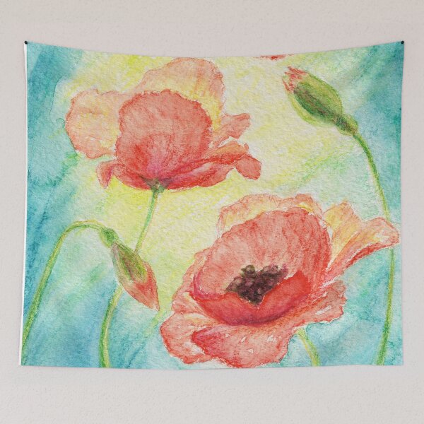 Item preview, The elusive beauty of blooming poppies designed and sold by MindMirror.