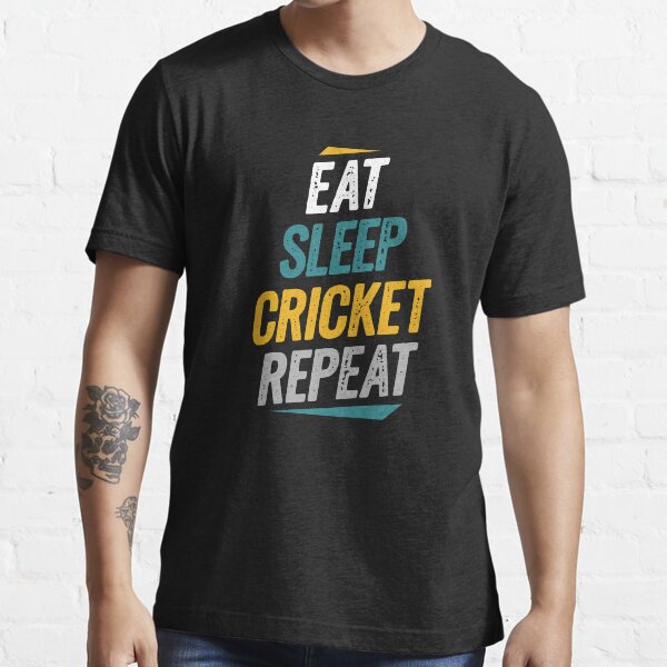 Item preview, Eat Sleep Cricket Repeat Cricket Fans designed and sold by Go-Fun.