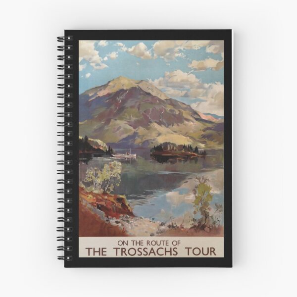 Item preview, retro classic The Trossachs Tour poster designed and sold by CorasPosters.