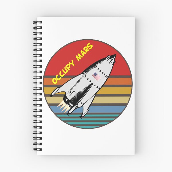 Item preview, Retro Illustration of Occupy Mars Spaceship Design designed and sold by jglawson676.
