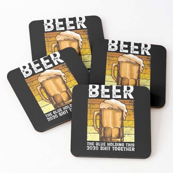 Item preview, Beer The Glue Holding 2020 Together Funny Retro Gift designed and sold by fantasyy.