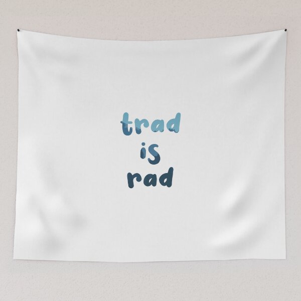 Item preview, Trad is Rad - Funny Trad Rock Climbing Sticker/T-Shirt designed and sold by Seth's Tees.