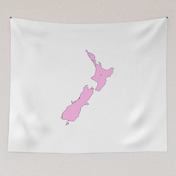 Item preview, New Zealand-Map-Outline-Home-Sticker-PinGrey designed and sold by LatitudeNZ.