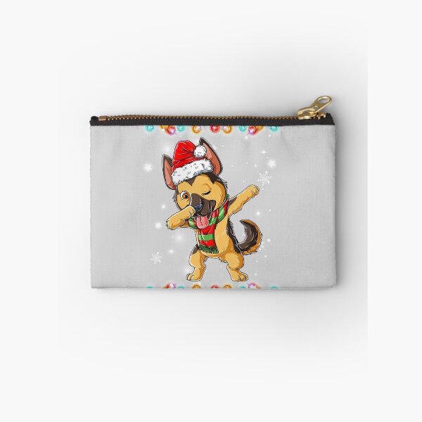 Item preview, TRENDY dabbing German shepherd, cute Christmas dog, funny Christmas German shepard designed and sold by Kharadoodles.