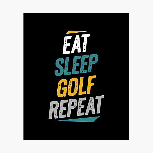 Item preview, Eat Sleep Golf Repeat Golf Fans designed and sold by Go-Fun.
