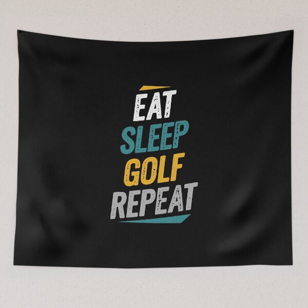 Item preview, Eat Sleep Golf Repeat Golf Fans designed and sold by Go-Fun.