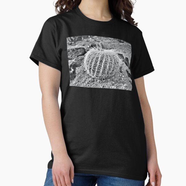 Item preview, Black and White Golden Barrel Desert Cactus | Nature is beautiful designed and sold by The Princess Saves Herself.