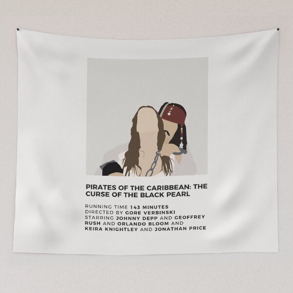 Item preview, Pirates of the Caribbean Minimalist Poster designed and sold by honeydesigns.