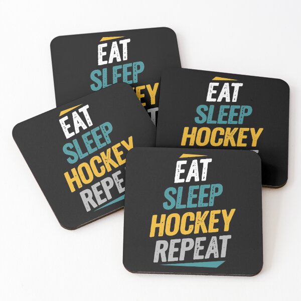 Item preview, Eat Sleep Hockey Repeat Hockey Fans designed and sold by Go-Fun.