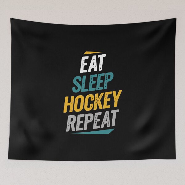 Item preview, Eat Sleep Hockey Repeat Hockey Fans designed and sold by Go-Fun.