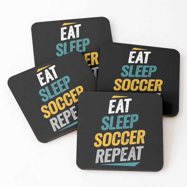 Item preview, Eat Sleep Soccer Repeat Soccer Fans designed and sold by Go-Fun.