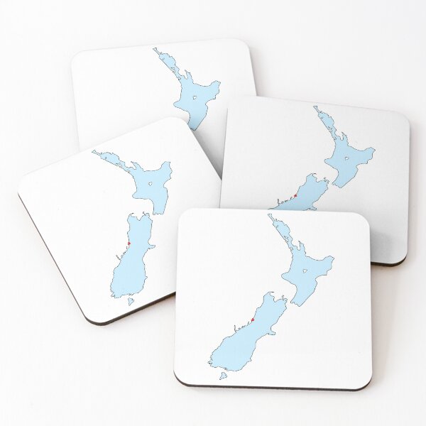 Item preview, New Zealand-Map-Outline-Home-Sticker-Blue designed and sold by LatitudeNZ.