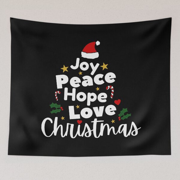 Item preview, Joy Peace Hope Love Christmas designed and sold by Stewby.
