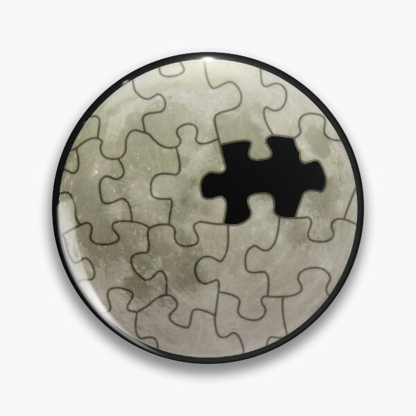 Item preview, Jigsaw Puzzle Piece Moon - Outer Space designed and sold by mikeymadness.