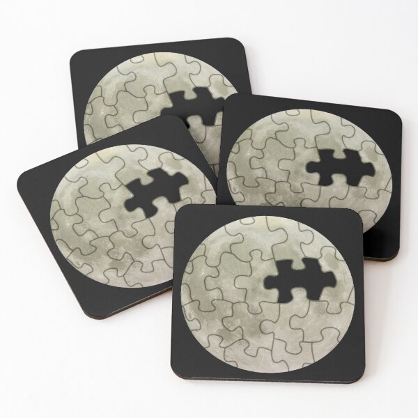 Item preview, Jigsaw Puzzle Piece Moon - Outer Space designed and sold by mikeymadness.