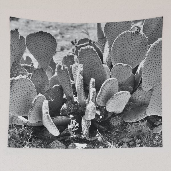 Item preview, Black & White Desert Cactus | Beavertail Pricklypear | Nature is beautiful designed and sold by The Princess Saves Herself.