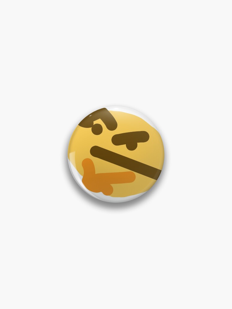 Thinking emoji meme (large) | Pin